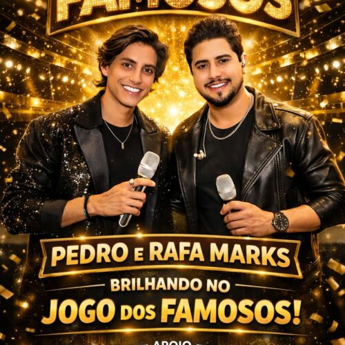 Do palco ao Jogo dos Famosos: Pedro e Rafa Marks ampliam visibilidade no Brasil